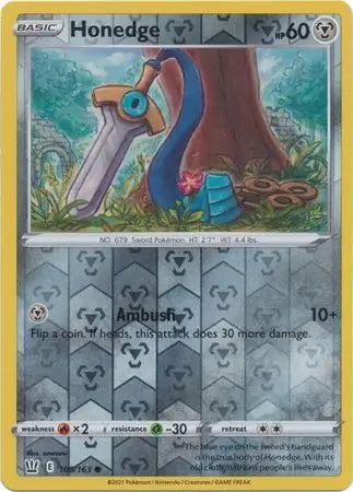 Battle Styles Honedge #105/163 reverse holo